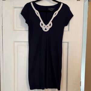 Lilly Pulitzer Navy Dress with White Accents